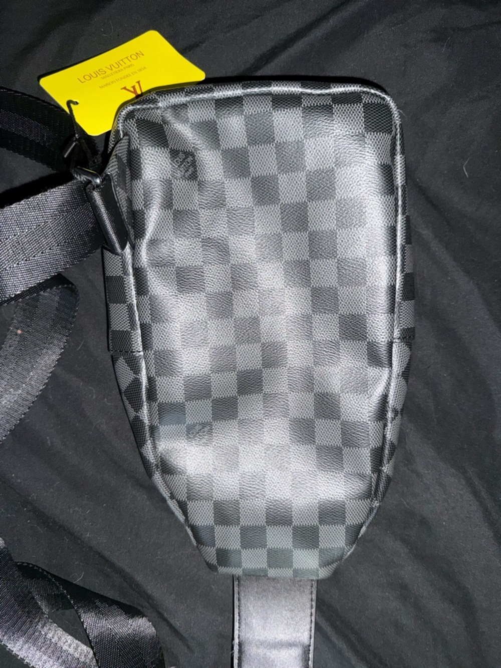 Louis Vuitton Black Damier Graphite Crossbody Belt Bag